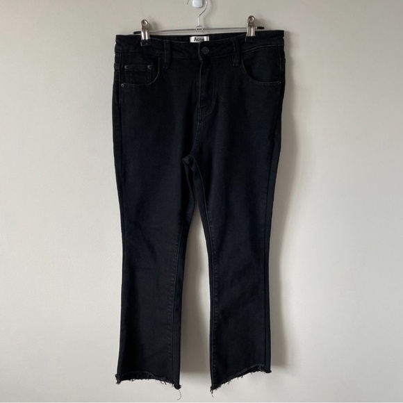 Acne Studios High Waist Ankle Fit Denim Jeans Black - Picture 3 of 7